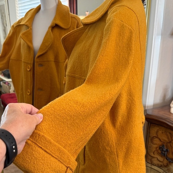 Live a Little Golden Pea Coat - Picture 6 of 11